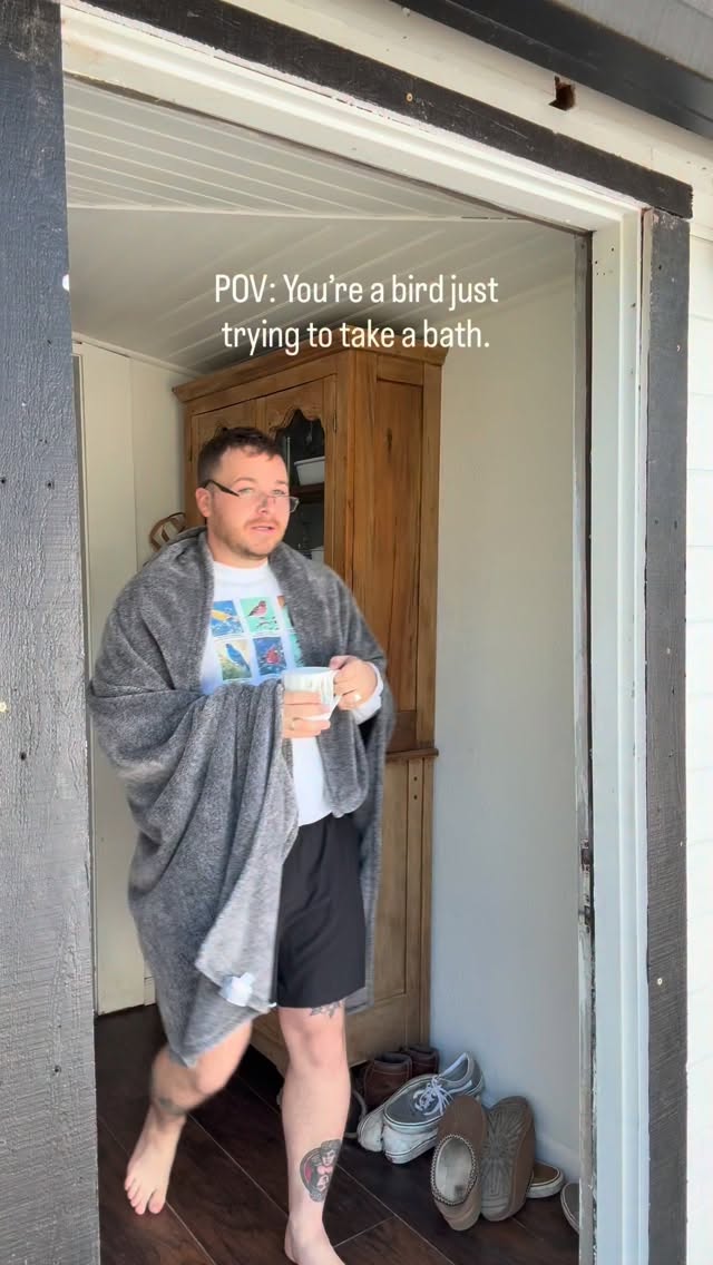 Based on a true story. I film every bird in the fountain….