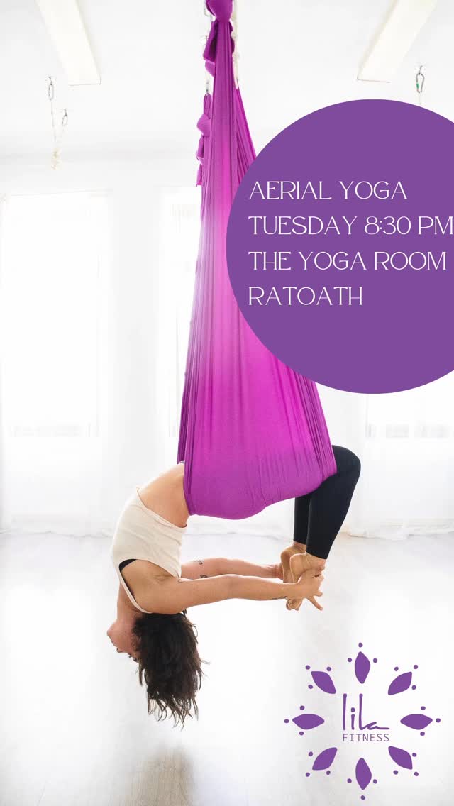 ✨ Aerial Yoga | Tuesday 8:30 p.m. | Yoga Room, Ratoath ✨
There’s something so powerful about turning your world upside down…
Join us this Tuesday at 8:30 p.m. for a nourishing aerial yoga practice designed to help you invert, strengthen, and create space in the body. Hanging in the hammock allows gentle decompression for the spine, deep core activation, and that beautiful sense of lightness that only comes from lifting off the mat.
Expect:
🌿 Supported inversions to refresh the nervous system
💪 Strength-building flows for upper body & core
✨ Deep stretches to open hips, shoulders & heart
🧘♀️ A grounding relaxation to leave you floating home
Only 2 spaces available – if your body has been craving length, strength, and a little playful freedom, this is your sign.
Come hang with us 💫
