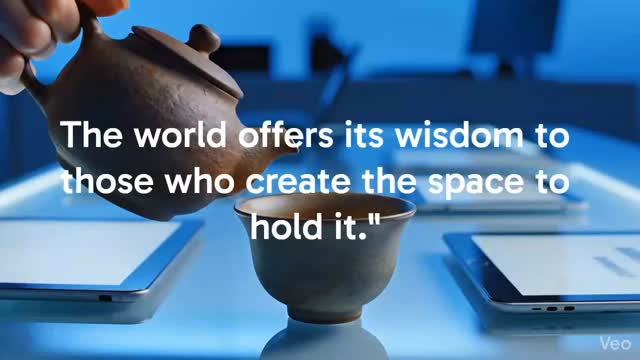Empty the cup.
A mind overflowing with preconceived notions leaves no room for new wisdom. To learn, we must first let go of the old to welcome the growth of the new. Let this be a gentle reminder to create quiet space amidst the noise of the modern world.
#Zen #AncientWisdom #Mindfulness #EmptyTheCup #Stillness ModernLife GrowthMindset InnerPeace Minimalism Meditation PersonalGrowth Taoism

