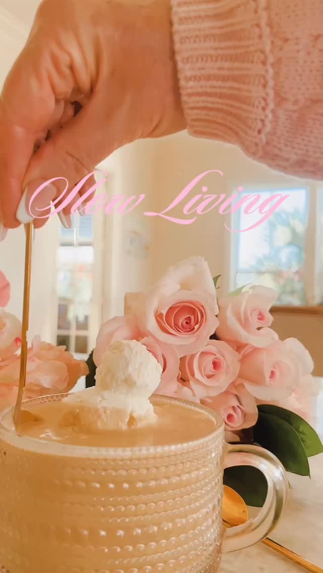 Just over here romanticizing the little things 🌸 #coffee #coffeeaesthetic #slowliving