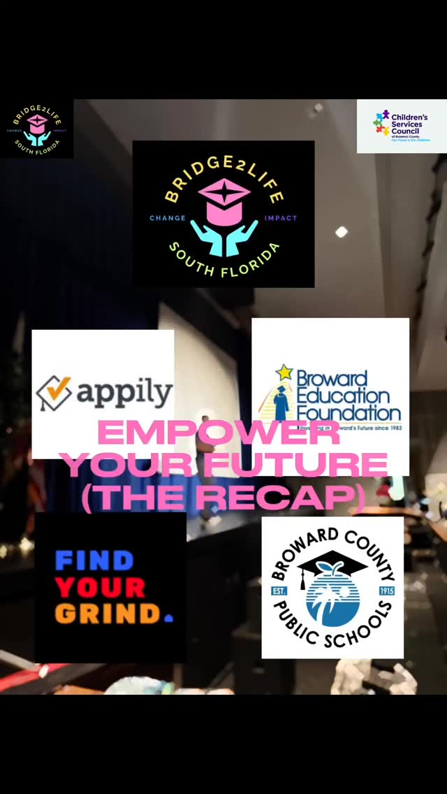 @Bridge2Lifesfl has been working on something special…The Empower Your Future workshop was held with appily, @browardedfound, and @findyourgrind at six BCPS (@browardschoolsofficial) schools and taught students how to craft their pathway to success! ✨🎓
Song: Confidence by Kim
@cscbroward @boydandersonhs @cobrasbrace @officialsouthplantation phs.brace @evergladeshighschool @ehsbrace @principalhoward_mca @mcabrace spartanhhhs @hhhsbracesquad
#EmpowerYourFuture #BrowardCounty #Broward #SouthFlorida #ClassOf2026
Created by B2L DCC Sanaa (@sal.ede on Instagram)