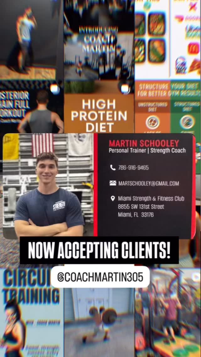 Reliable/affordable/knowledgeable - you put the time, he’ll get you the results. You’ve got nothing to lose! (Except fat 🤘🏼) #MSFHC #NOEXCUSES #personaltrainer #bundle #miamigym