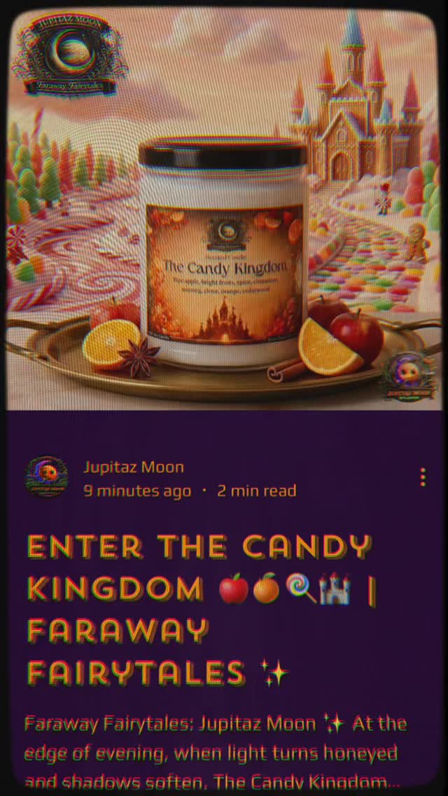 Read the Story behind The Candy Kingdom 🍭🏰
At: www.jupitazmoon.com 🪐
Link in Bio 🔗↗️