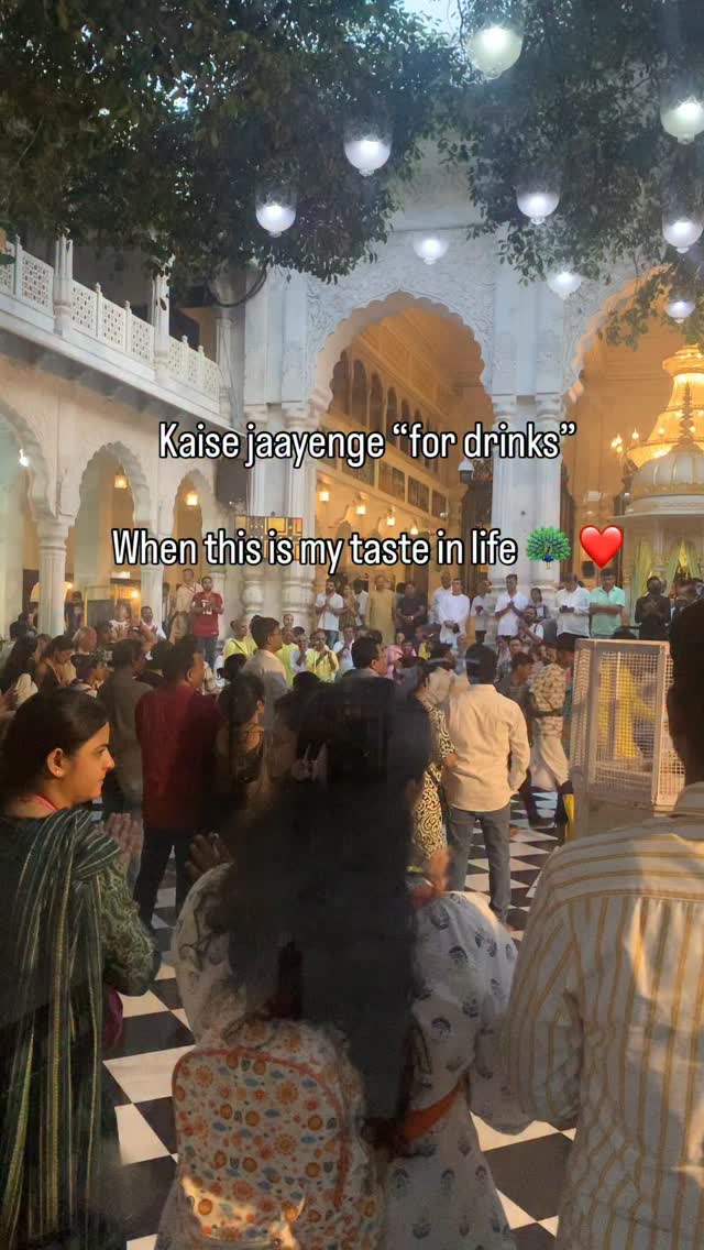 I was never a big drinker (for so many reasons) but it’s so accepted that most social events revolve around drinks. From work drinks to social dinners, parties etc there is plenty of peer pressure.
I love that there is a generational shift towards being introspective and searching for a higher meaning. I have found a taste that satisfies my soul and calms my mind. This higher taste in life, staying close to Sri Krishna’s lotus feet helps me to live a more purposeful life 🦚
#harekrishna #srikrishna #lordkrishna #iskcon #radhekrishna