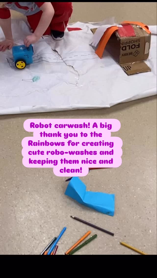 Loved the creativity shown by the girls who designed some cool robo-washes during their workshop. Well done Rainbows! #younginnovatorsclub #stemeducation #codingforkids