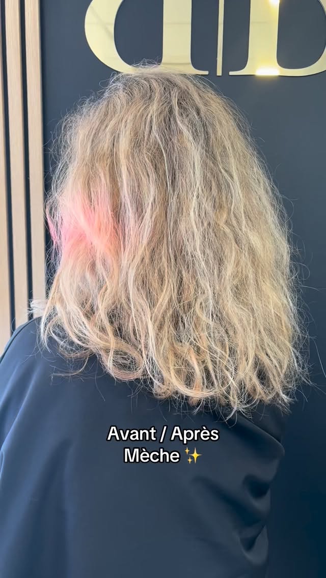 Avant/après Mèches#vitryenartois #coiffures #ombréhair #mechesblondes