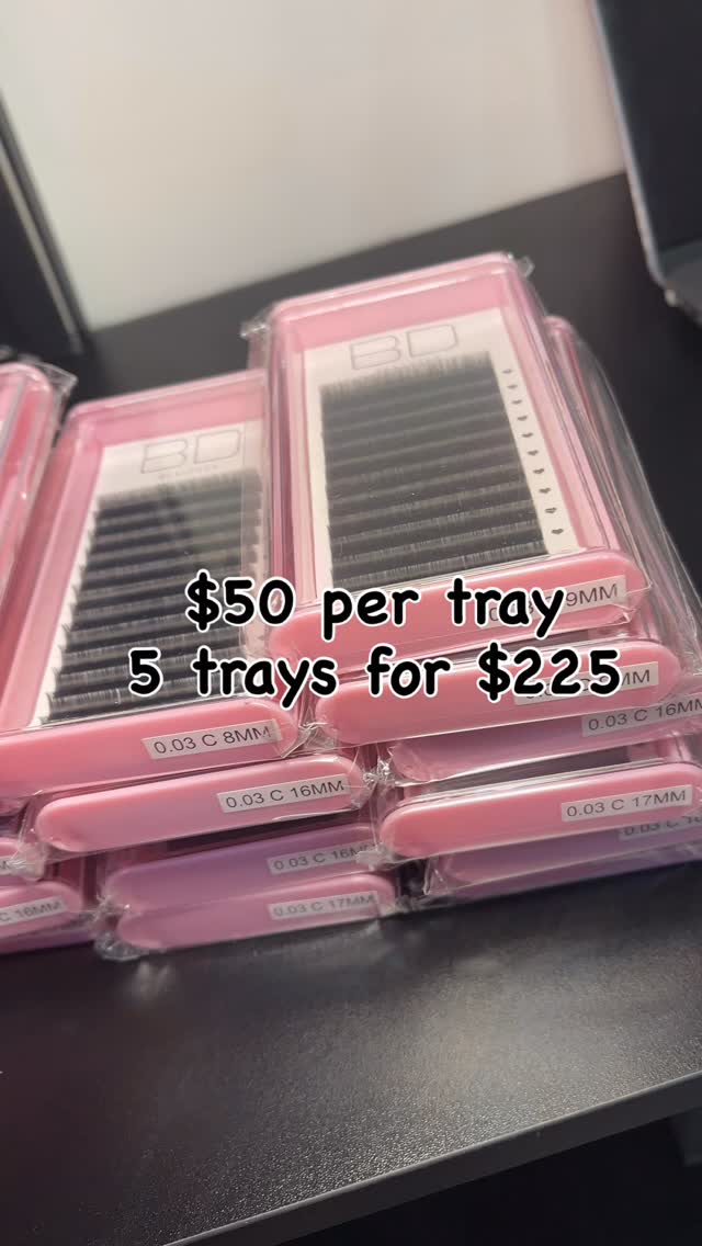 MARCH MADNESS CLEARANCE 🔥
Clearing out old inventory to make room for new stock.
✨Lash trays $50 each
✨5 trays for $225
Available lengths: C Curl
8mm. 9mm. 10mm. 12mm. 13mm. 14mm. 15mm. 16mm. 17mm
Very limited quantities available
Shop 👉🏽link in bio
Secure checkout available on the website ( LINX accepted) 💳