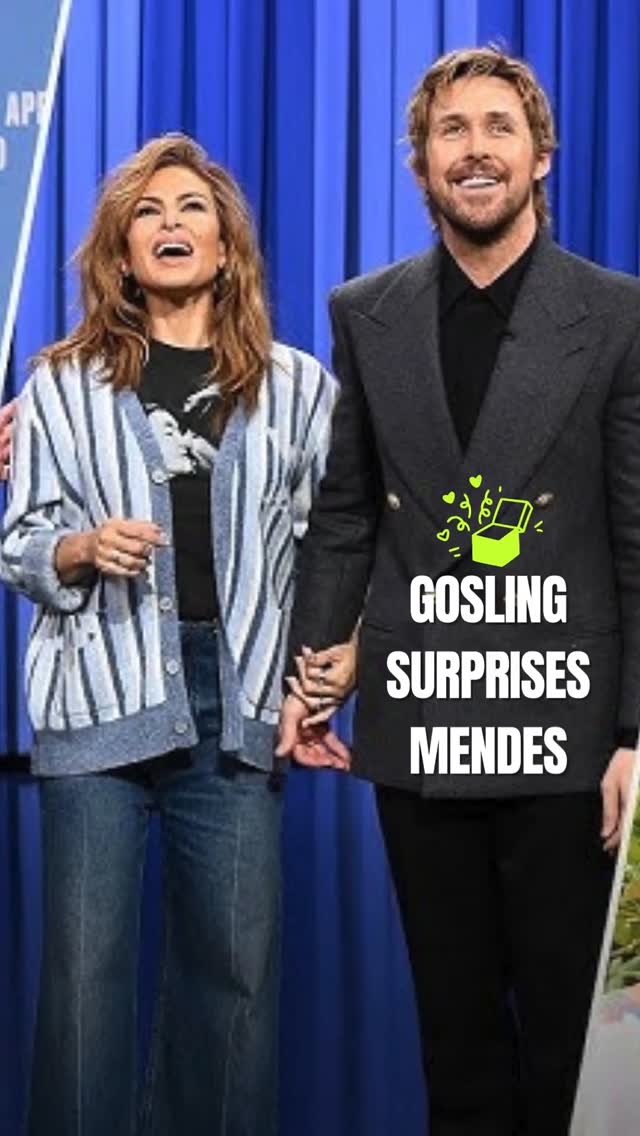 Ryan & Eva's Rare Joint TV Moment 🎉—Ryan Gosling (45) surprised longtime partner Eva Mendes (52) with a sweet birthday shoutout on The Tonight Show Starring Jimmy Fallon on March 5, 2026—their first public appearance together in over a decade since the 2013 premiere of The Place Beyond the Pines.
#RyanGosling #EvaMendes #ProjectHailMary #TonightShow #BirthdaySurprise #RedCarpetGoals #CelebrityStyle #TrendingNow #PopCultureBuzz #IconicAppearances #CoupleGoals
Are they still your ultimate couple goals, or do you think Hollywood romances can’t last? 💭
- ET