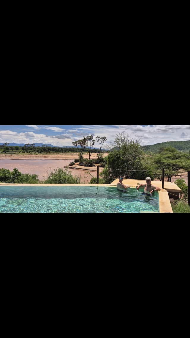 Pool time at Surana with hubby and bro. Good times 🥰🤩 #buffalosprings #shaba #safari #goodtimes