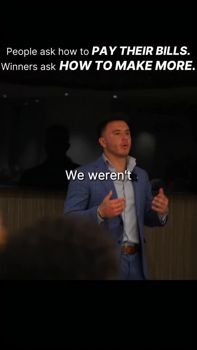 When building my business I was laser focused on making more money to build more money.
99% of the world doesn’t think that way.