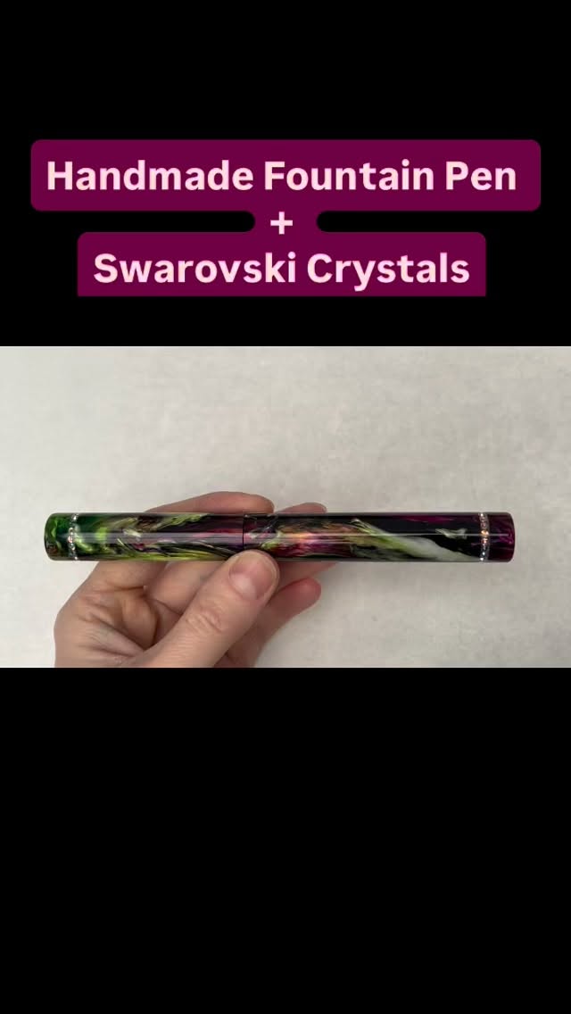 Something new and hopefully a bit different.
This is a jazzed up version of my Banquo model including Swarovski crystal accent bands and finial.
Really keen to hear your feedback on this one as I’m excited about the possibilities this style could open up on a few models.
Do you like it?
Do you like the bands, the finial or both?
Could you see some sparkle like this in your pen collection?
#blackrobinpens #penmaker #swarovskicrystals #fountainpenaddict #fountainpencommunity