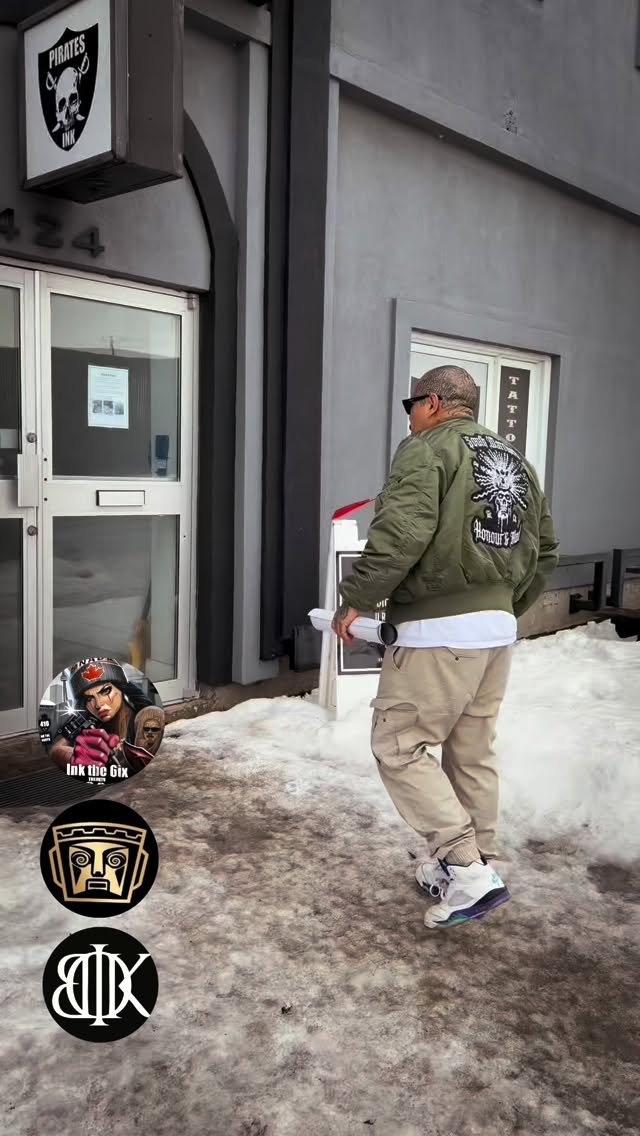 Visiting Montreal to pick up an original art piece from the homie @biko_low_makiaveli 💯See you at ink the 6ix this July 10th, 11th and 12th