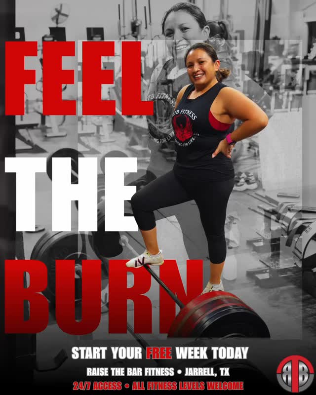 🔥 Feel the Burn. Feel the Strength. Feel the Community.
At Raise the BAR Fitness in Jarrell, we’re here to help you get stronger, healthier, and more confident—no matter where you’re starting from.
💥 Try us FREE for one week.
No pressure. Just come in, move your body, and see what makes our gym different.
📍 Jarrell, TX
👉 Stop by or message us to claim your FREE week trial
#JarrellTX #RaiseTheBARFitness #CentralTexasGym #GymLife #FitnessJourney