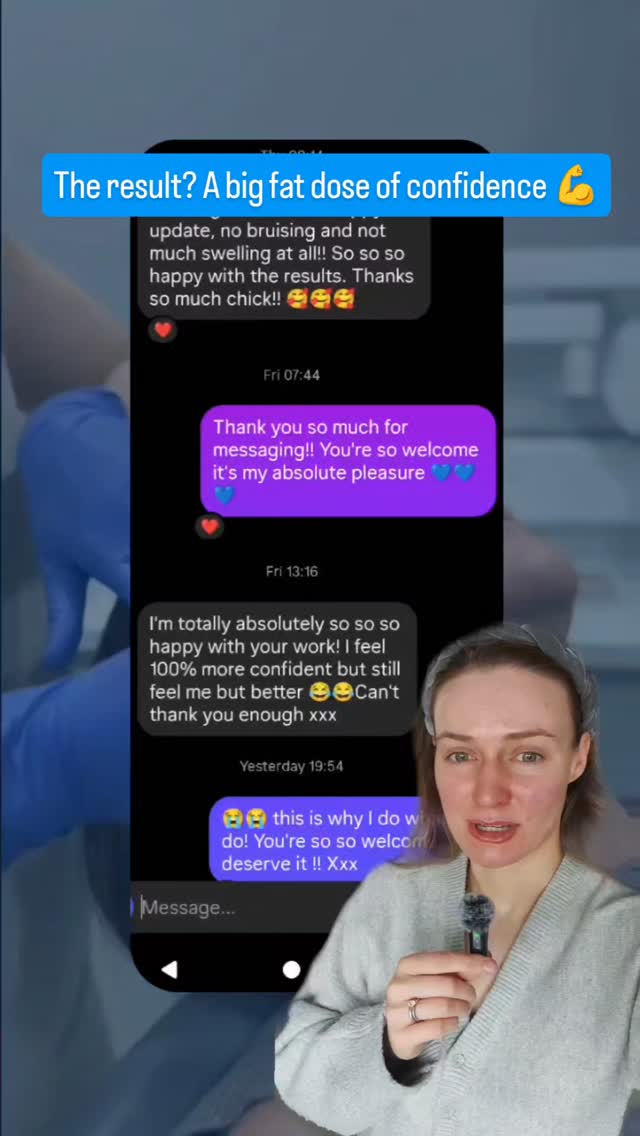 Delivering Confidence 💪
I hear you say time and again that you just want to look
Less tired 🥱
Fresher 😎
Brighter ✨
So that you can step out feeling your best.
The only permission you need to hit that 'book consult' button is your own.
I can't wait to see you.
Megan x