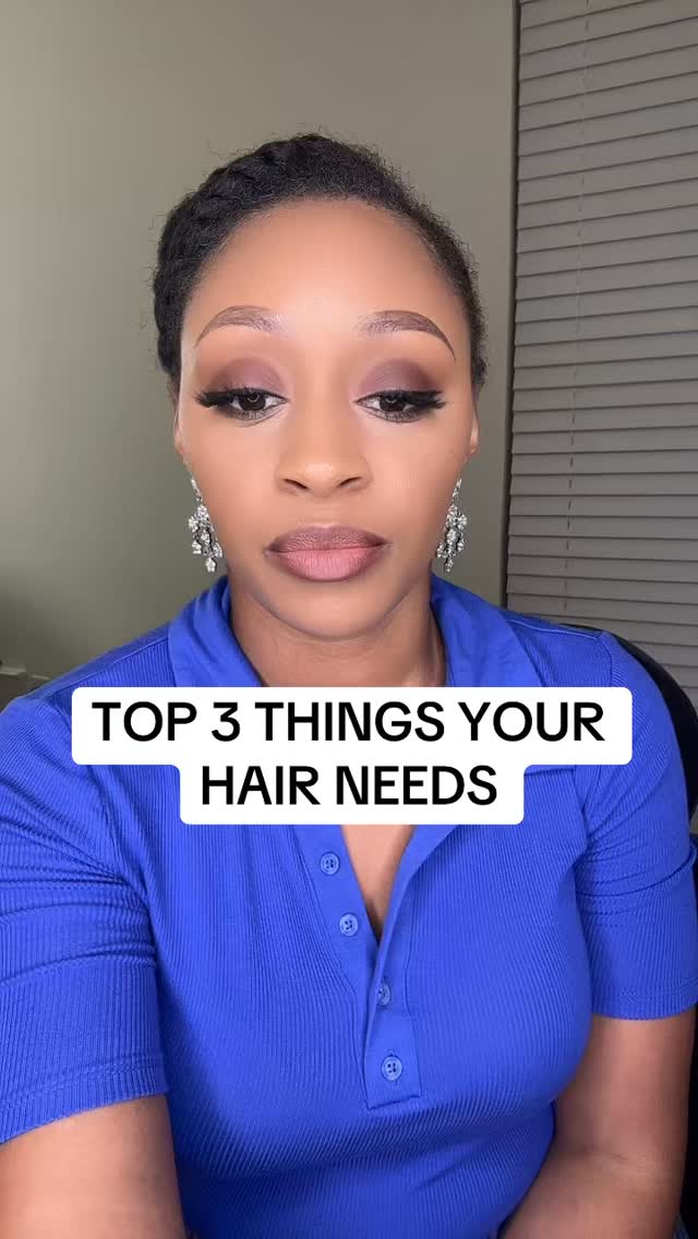 Top 3 things your hair texture needs:
1. HYDRATION
2. MOISTURE
3. PROTEIN
Make sure you are being patient, gentle and kind to your hair.
If you are frustrated, rushing, or rough with your hair combing or brushing, you could potentially cause unwanted and unnecessary damage to your hair and follicles.
Remember to wash your hair in steps focusing on your SCALP first then your HAIR STRANDS next.
#healthyhair #haircare #naturalhair #hairgrowth #scalpcare