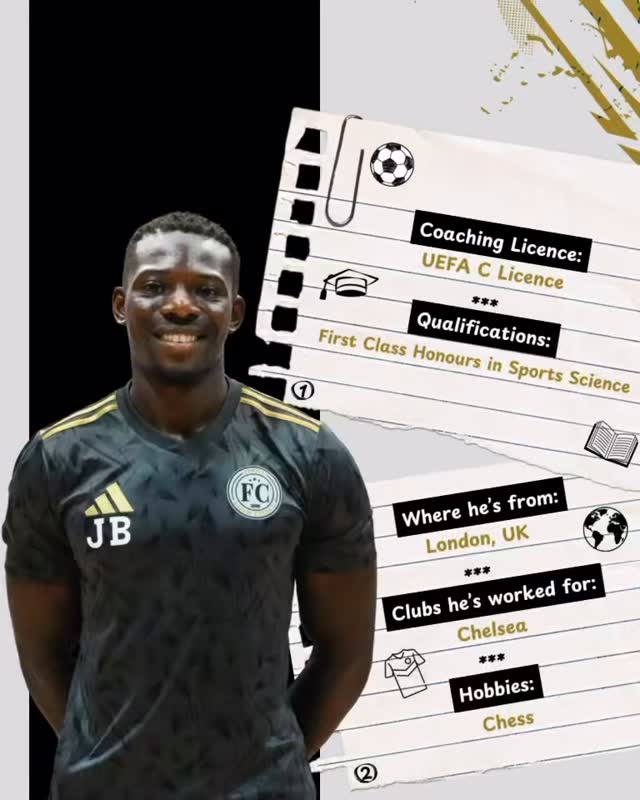 Today, we introduce Jamal! With experience working for Chelsea and playing professionally in the UAE professional leagues he brings great coaching expertise, alongside his playing experience Jamal has a first-class degree in Sports Science, understanding the physical demands of the modern game.