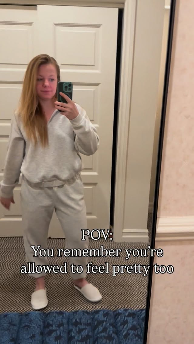 It’s amazing what happens when you step out of the rut.
A little effort.
A little confidence.
A reminder that you’re still her.
Not just a mom.
Not just busy.
Still you.
A weekend away from it all with the hubby will do that for ya 🥰
But even without a weekend - I challenge you to find a reason this week to get dolled up.
Meet a friend/family member for coffee/lunch.
Go to work in a different space.
Simply take yourself for coffee but feel good doing it.
It’s the little things, and it’s all relative.
#momconfidence #womenshealth #selfconfidence