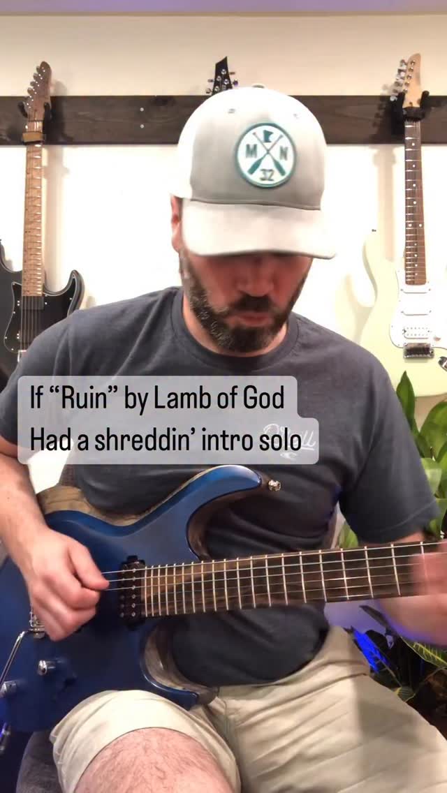 #throwback to adding an unnecessary solo to the intro of Ruin by @lambofgod 🤘🏻🎸😅
#guitar #music #metal #guitarsolo