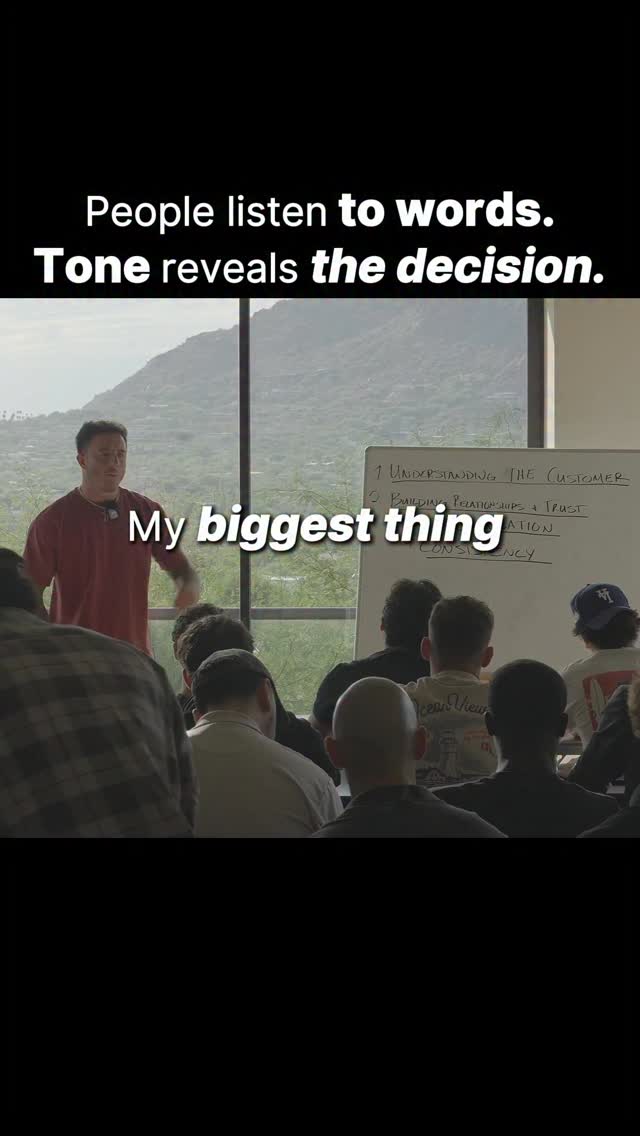 Listen to your clients.