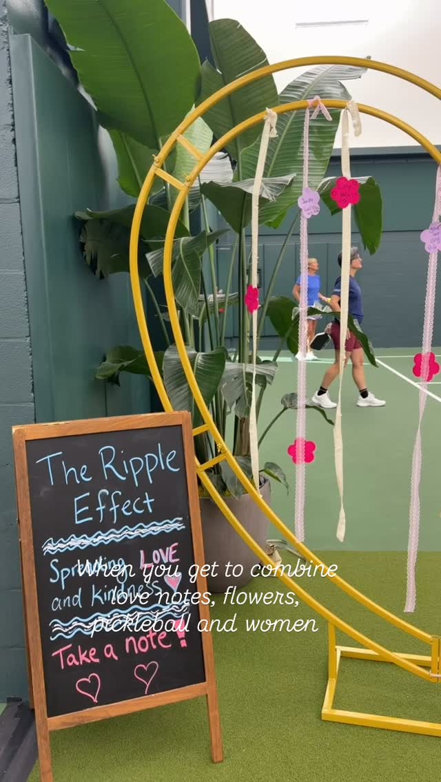 Celebrating women all month long! We love that our flower business gets to bring us to places like these where we can spread joy and love through blooms but even more so when we get to partner with amazing organizations like @ripple_effect_project_ to spread simple acts of love and kindness to each other! We would hand out free flowers all day with love notes if we could! And being @stpeteathletic with women playing pickleball all round was such a cool vibe. Adding pickleball courts to places I never thought we would bring the flower cart. Keeping shining and blooming my beautiful petals!
