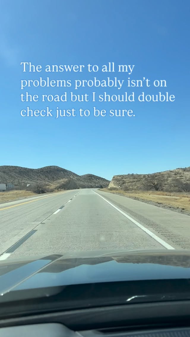 The best therapy š
Whatās the longest road trip youāve ever taken??