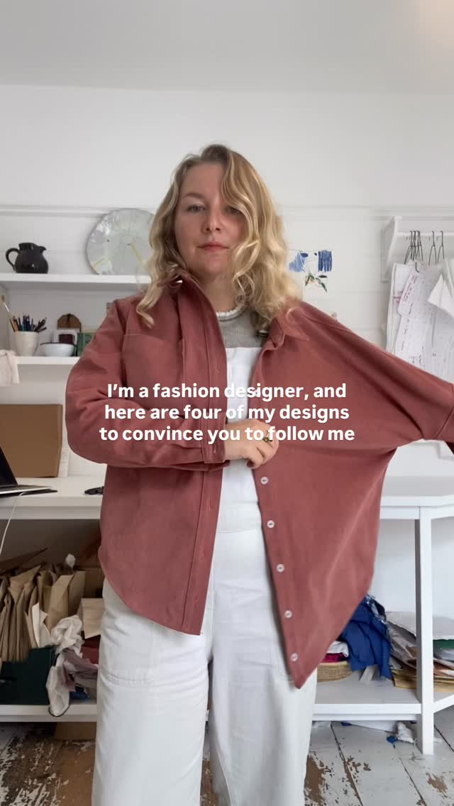 Did it work? 🫣🫠
If your style is laidback, you like clothes that are made well and made locally, and are a natural fibre geek like me, then it is SO nice to meet you 🤝
#slowfashion
#madeinengland
#fashiondesigner