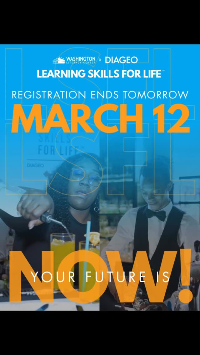 Last chance to register for this bartending training program. Registration for this cohort ends tomorrow.🚨 There are NO program fees.
🔗 Apply today:�https://www.washlit.org/learningskillsforlife
Tag someone who needs this opportunity. Share with your network. This could change someone’s trajectory.
#LearningSkillsForLife�#WashingtonLiteracyCenter�#BartenderTraining�#HospitalityCareers�#DCJobs