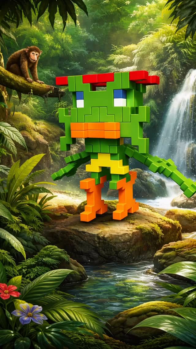 Creativity in the jungle! #l
With INCASTRO you can build any character… even a jungle frog! #constructiontoys #incastro #kidstoys #toys