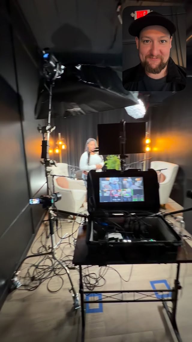 We filmed back to back podcasts yesterday with @thislady_2serious at the #podcaststudio #chicagopodcast