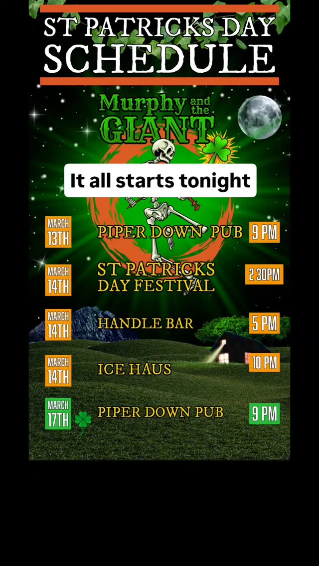 it all starts tonight at 6PM on 90.9 KRCL. you can catch us on the radio or if youre out of town jump onto their website amd listen in that way. we'll be performing 3 accoustic songs and it will technically be jamies first show back with the band!
after that we head straight over to Piper down pub for our first 3 hour set of the weekend. we haven't performed since January so we're all feeling really anxious and we're ready to release some pent up energy.
see you tonight!
#celtic #folkpunk #saltlakecity #stpaddys #stpatricksday