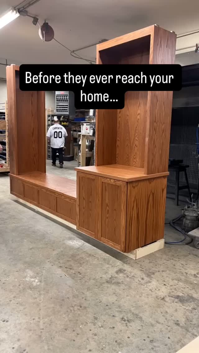 Every install starts in our shop first, where we dry-fit every cabinet together to make sure every measurement, seam and detail is exactly right before it heads to your home.
Install day- We do it different🌟
We build a separate toekick platform that goes in first. Our installers make sure it is level, square and perfectly aligned. Because when the foundation is right, everything falls into place.
Cabinets are secured and the room starts to look like the design you imagined. Doors are aligned, panels are secured, and everything is fine-tuned.
From a dry-fit in our shop to a fully installed space in your home, it’s planning and craftsmanship that bring it all together.
#dwpcustomcabinetry #midwestmade #customcabinetry #builtins #bookshelvesofinstagram