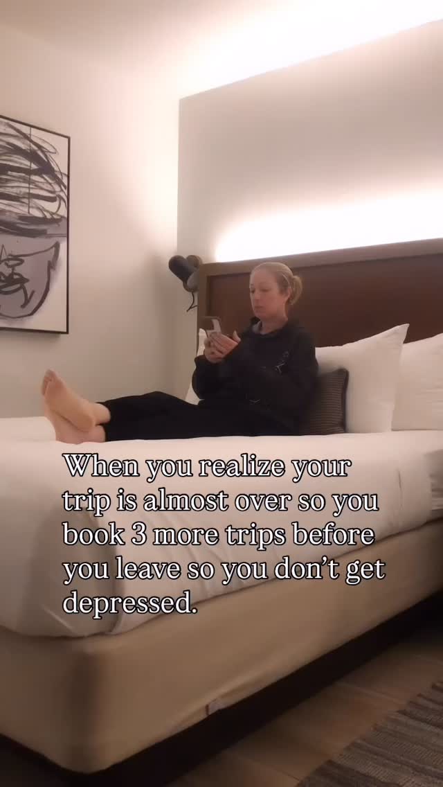 One of my favorite things about building a life and business on my terms?
When a trip is almost overā¦
I donāt have to be sad about it.
I just book the next one. āļø
Problem solved. š¤·š¼āāļø
Tell me Iām not the only one who does this š