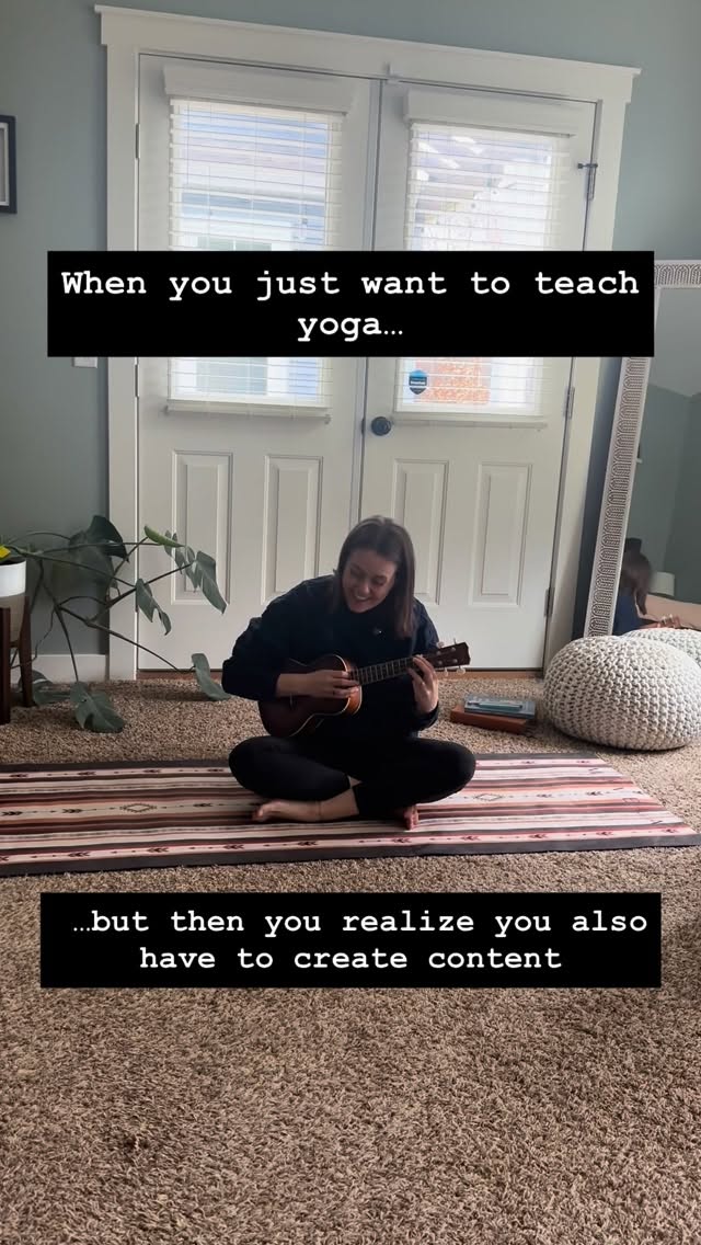 Allllll jokes aside…
My yoga practice changed my life. I wanted to teach yoga to help others in the same way. To hold space for others. In a world full of polarization, hate, misunderstanding, trauma, and hurt.. I wanted to create a space that allows for growth, understanding, love, composure, and healing.
It’s not always easy. There are millions of things going on behind the scenes, both personally and professionally, that no one sees.
But if it can help even just one person, then it’s worth it 💛 (even if that means having to create cringe content that half the world will judge 😉👋)