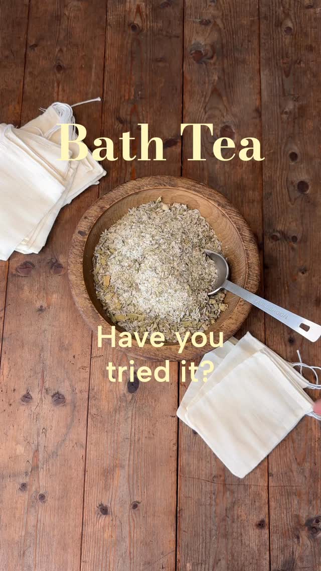 Bath Tea. Have you tried it? Steep filled teabag into a hot bath, let infuse for 10 minutes. Adjust bath water temperature to suit and soak.
Contents can be added to the compost when finished.
#bathtea #botanicals #selfcare