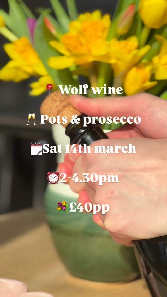 ✨this one’s for the mam’s✨
✨Mother’s Day is this Sunday and we have some lovely pottery workshops lined up for you. Grab a glass of bubbly and spend some quality creative time together✨
✨Pots & Prosecco ~ Saturday 14th March ~ @wolf_wine ~ 2-4.30pm✨
✨bring your mums, your mum figure, your loved ones, anyone you like really! All welcome!✨
✨tickets on our website www.pottymouthworkahop.com. Discounts apply for students, nhs, lower income✨