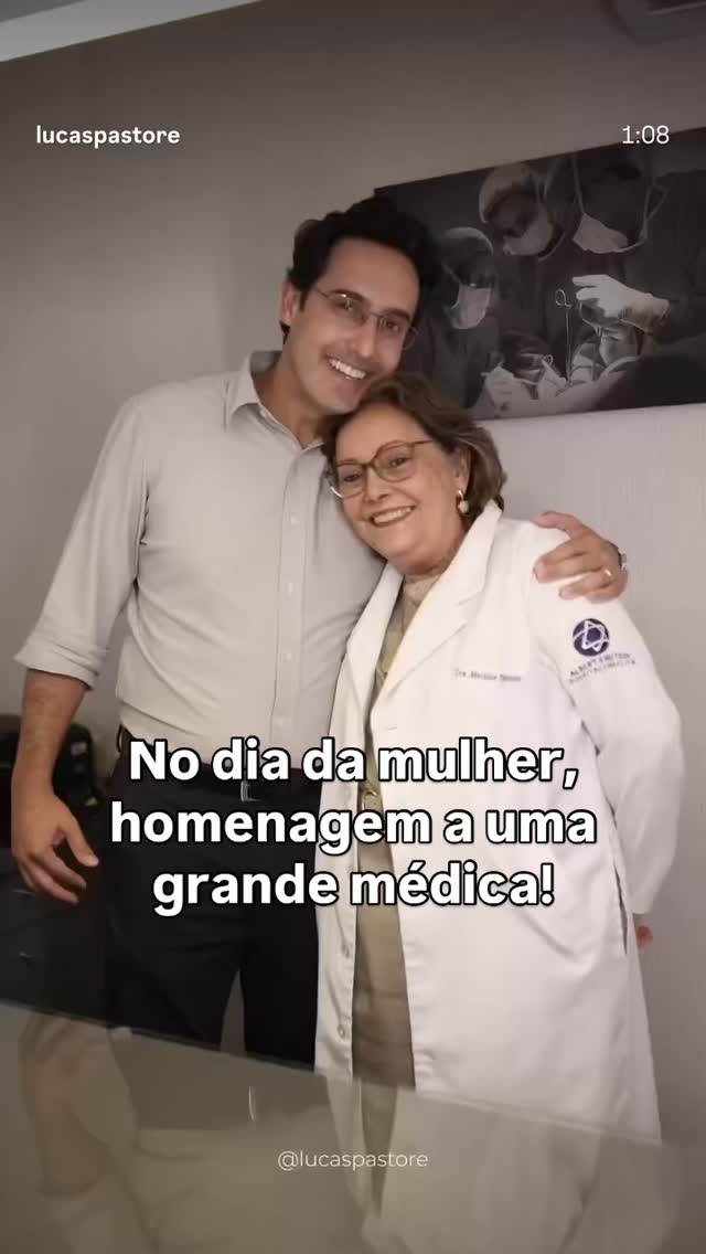 Neste dia da mulher…
Linda homenagem do Dr Lucas Pastore a sua mãe, a Dra Marilce Pastore, que foi sua inspiração na carreira médica. Parabéns à família @lucaspastore e @dracarolbppastore! #diadamulher #clínicavie #saudedamulher #ginecologista #vieexcelênciamédica