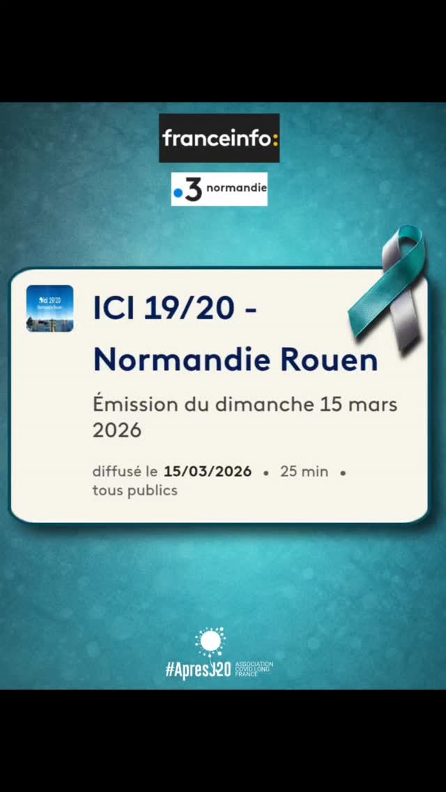 💬 « Alitée 18 heures par jour… je ne pouvais plus rien faire. »
🙏Le témoignage de Soizic est bouleversant. Atteinte de #CovidLong, sa vie a basculé du jour au lendemain. Fatigue extrême, douleurs, impossibilité de mener une vie normale…
« La journée internationale de sensibilisation au Covid long a eu lieu ce dimanche 15 mars. Comme Soizic, 400 millions de personnes en souffriraient dans le monde. »
#LongCovidAwarenessDay
💬 "Ça a été très compliqué psychologiquement de me dire que je me lève le matin, je prends mon petit déjeuner, j'arrive à me doucher, il y a des gens qui n'arrivent même pas à faire ça, et après je dois me reposer".
« À 45 ans, cette enseignante a dû mettre sa vie entre parenthèses. "J'ai espéré reprendre le travail, j'ai essayé et ça n'a pas marché. Par exemple, quand j'étais dans la cour de récréation, je tombais par terre, juste parce que j'étais au milieu du bruit", raconte-t-elle. »
Son mari, Vincent Bourges :
💬« Il y a un deuil de ce qu'elle était, et de ce qu'on était avant. On a plus la même vie sociale, les mêmes vacances. Il y a un gros travail à faire sur soi. Et pour notre fils, c'est pareil. »
« Malgré les promesses du gouvernement, la plateforme pour recenser les malades du Covid long n'est toujours pas active après quatre ans d'attente. »
#LoiCovidLong LoiZumkeller
https://france3-regions.franceinfo.fr/normandie/seine-maritime/temoignage-alitee-18-heures-par-jour-je-ne-pouvais-plus-rien-faire-le-calvaire-de-soizic-atteinte-de-covid-long-3317148.html?utm_medium=Social&utm_source=Facebook#Echobox=1773729217-9
#ApresJ20
@france3regions @franceinfo