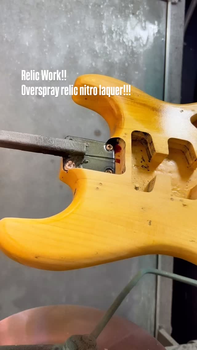 Custom Guitars Workshop #relicwork #oldguitars #paintguitar #guitar #service