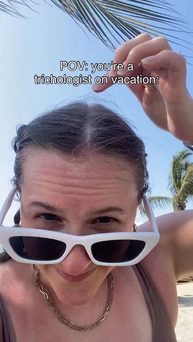 Don’t forget to sunscreen your scalp, folks!
And reapply every few hours 😎
#spf #scalphealth #vacationprep #scalpprotection #trichologist