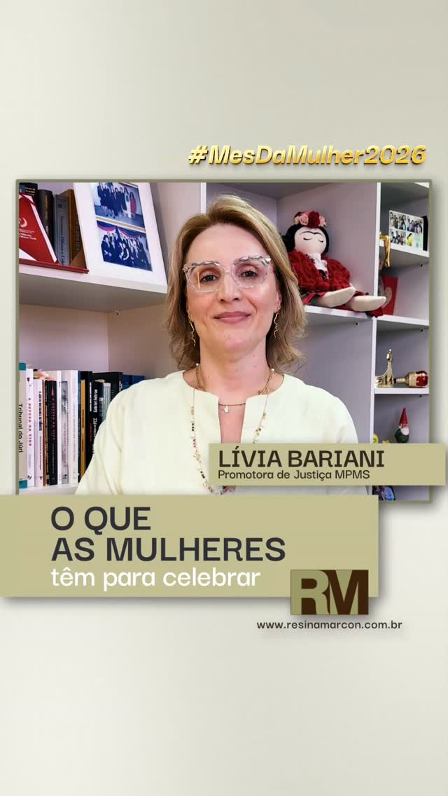 Neste mês de março, trazemos vídeos sobre universo feminino e sobre direitos já conquistados.
Iniciamos com a Promotora de Justiça, Dra. Lívia Bariani, que tem uma mensagem especial sobre este tema.
#MesDeMarço #Direitos #Mulher #ResinaMarcon