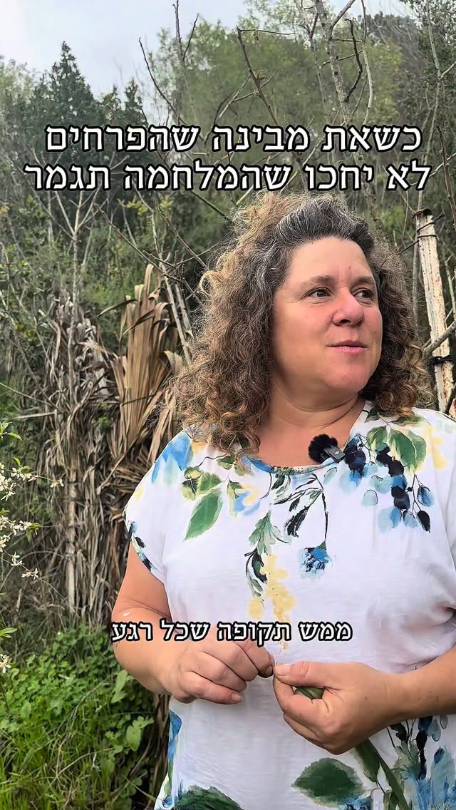 האביב מדתנה כל רגע, ואם לא נסתכל עכשיו - נפספס.
הקצב המטורף של הטבע העיר גם אותי - הזמן חולף, ולוח שנה חדש נובט לו בימים אלה.
הוא נולד עם ההבנה שגם כשהזמן מרגיש כאילו הוא קפא, הטבע ממשיך בשלו, הנחלים זורמים, הפרחים פורחים והציפורים שרות (גם תוך כדי אזעקה! סיפור אמיתי!).
המלצה חמה: צאי החוצה, אפילו ממש קרוב למקום המוגן שלך, ותשטפי את העיניים בכל היופי שהאביב מציע 🌸🌿🩷
.
.
.
.
.
.
.
#אביברגוע #מרחבמוגן #לוחשנהנולד #מלחמהבאביב #צמיחהמוגזמת