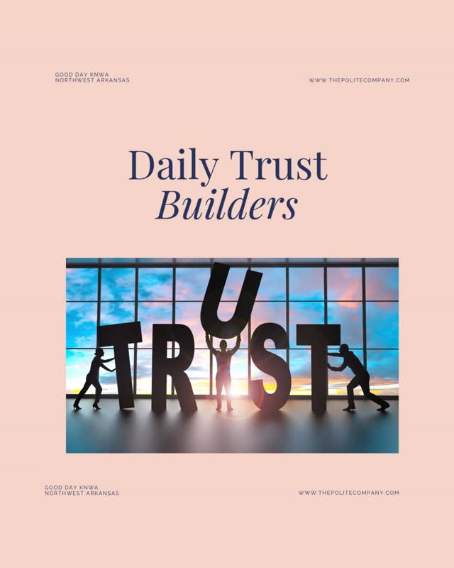 I’m always happy to visit Good Day Northwest Arkansas. They are the best hosts.
In this clip, we talked about something people often overlook, and that's building trust with coworkers.
It can be as easy as saying hello and goodbye, asking someone about their day, remembering important dates, listening, or giving a genuine compliment.
If this resonates with you, I encourage you to visit my website and read this month’s blog, where I share more ideas. The link is in my bio.
#ThePoliteCompany #WorkplaceEtiquette #ProfessionalRelationships #WorkplaceCivility #EtiquetteTips
