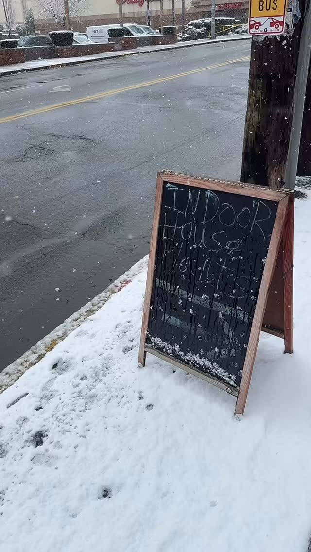 It might be snowing but we are still open!