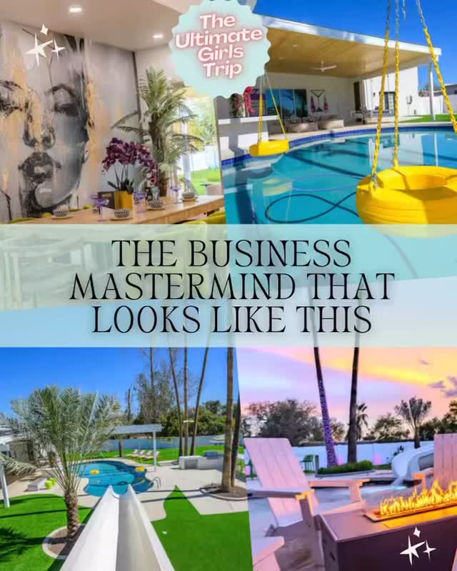 The business mastermind that looks like this.
✔ Gorgeous house
✔ Poolside masterminds
✔ Champagne + big business conversations
✔ The most fun you’ve ever had building your empire
This is Ultimate Girls Trip.
And we’re down to the final spots.
If you’ve been watching from the sidelines… this is your sign.
DM UGT or join the waitlist to claim one of the last seats.