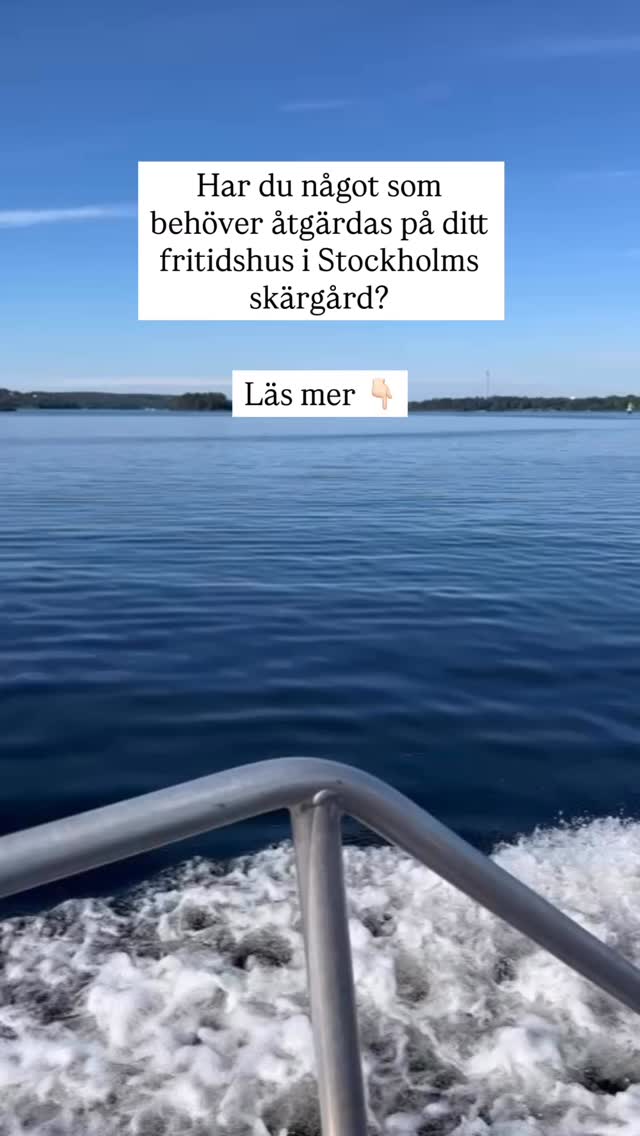 Har du något som behöver åtgärdas på ditt fritidshus i Stockholms skärgård? 🌊🔨
Med vår arbetsbåt ser vi till att material, personal och maskiner transporteras säkert och effektivt till även de mest svårtillgängliga platserna. Skärgårdsbyggen kräver smart logistik och precision – varje leverans måste ske i rätt tid och på rätt sätt✅
Genom noggrann planering och effektiva sjötransporter säkerställer vi att varje byggprojekt löper smidigt – från första leverans till färdigställande🤝
Vi bygger framtidens hem - från idé till färdigt resultat 🏠
Videos & bilder Wolfbuilder AB @hanslinus @ellagotbring @antecimex
💡Följ oss för mer inspiration och insikter om byggprocessen!