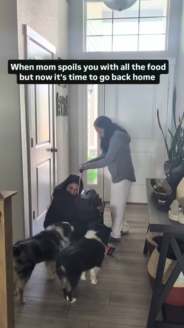 Not me trying to delay her flight because Iâm not ready to go back to cooking for myself đ