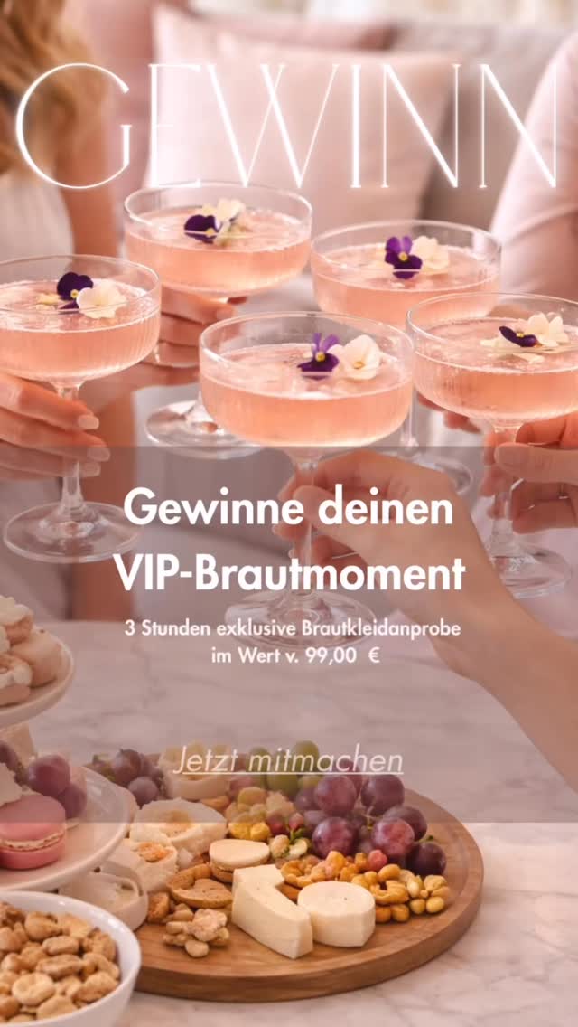 ✨ GEWINNSPIEL ✨
Wir verlosen 5 VIP-Brautanproben im Wert von je 99,00 € – unsere besondere Brautliebe Signature Experience.
Freu dich auf einen ganz besonderen Brautmoment bei Brautliebe:
✓ 3 Stunden exklusive Brautkleidanprobe
✓ Signature Drink zur Begrüßung
✓ kleine Snacks für euch
✓ entspannte Atmosphäre mit Musik
✓ Zeit mit bis zu fünf Begleitpersonen
So kannst du teilnehmen:
▪️Folge unserem Account
▪️Like diesen Beitrag
▪️Bewirb dich über das Formular auf unserer Website
▪️Den Link zur Anmeldung findest du in unserer Bio.
Mit deiner Anmeldung landest du automatisch im Lostopf. Ob du zu den glücklichen Gewinnerinnen gehörst, erfährst du persönlich telefonisch – anschließend vereinbaren wir gemeinsam deinen exklusiven VIP-Anprobetermin.
Wir drücken dir die Daumen und wünschen dir ganz viel Glück 🍀
––––––––––––––––––
Teilnahmebedingungen:
Dieses Gewinnspiel steht in keiner Verbindung zu Instagram und wird in keiner Weise von Instagram gesponsert, unterstützt oder organisiert. Ansprechpartner und Verantwortlicher ist allein Brautliebe. Teilnahme ab 18 Jahren. Die Gewinnerinnen werden telefonisch benachrichtigt. Der Rechtsweg ist ausgeschlossen. Eine Barauszahlung des Gewinns ist nicht
#brautladen #solingen #hochzeitskleid #brautmode #bridetobe
VIP
BRAUTANPROBE
BRAUT 2027
BRAUT 2026