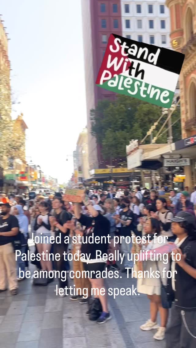 Thanks @adelaide_studentsforpalestine @studentsforpalestineaus @themercury.adl @adelaidecomedy @adlfringe @afopa_australia #solidarity #adlfringe #adelaide