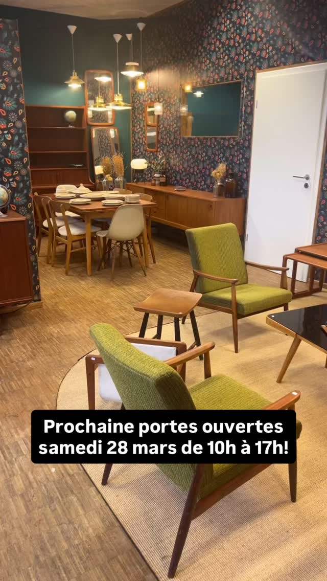 Venez nombreux aux prochaines portes ouvertes samedi 28 mars à notre showroom du chemin de Verney 2, 1024 Ecublens!
#mobilier #mobiliervintage #decorationvintage #danishfurniture #mobilierscandinave