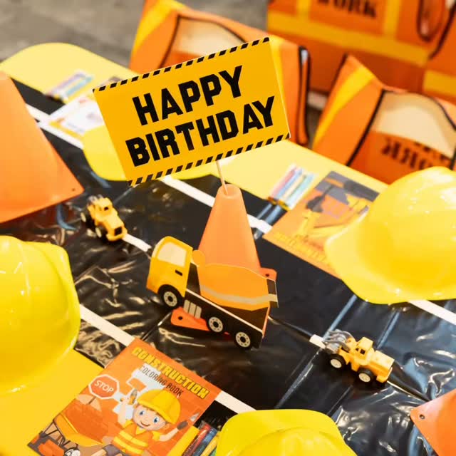 3 Year Birthday Party #constructionthemedbirthdayparty #constructionparty⚠️ #constructionbirthday #3yearbirthday #sugarbaby